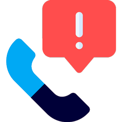 Emergency phone call support icon