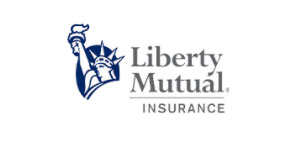 Liberty Mutual Insurance logo with stylized Statue of Liberty.